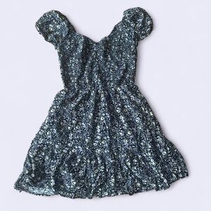 Hollister Black and Yellow Floral Dress